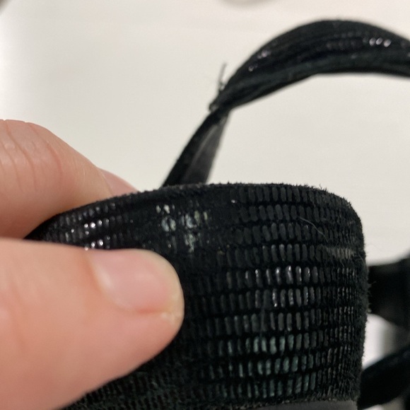 Earthies nova nova black suede strap sandals shoes size 8.5 - Picture 6 of 9